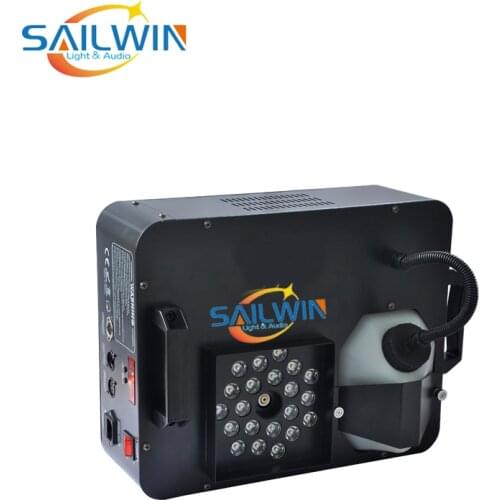 SALWIN STAGE LIGHT 21*3W RGB LED Fog Machine Colorful DMX Smoke Machine Hazer Fazer Stage Special Effects Stage Light