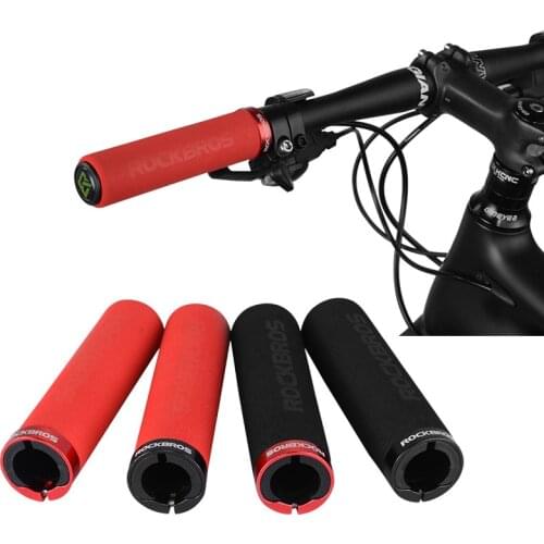 Road/MTB Bicycle Grips Sponge Cycling Handlebar Cover Silicone Non-Slip Shock AbsorptionType Bilateral Locking Handle bar
