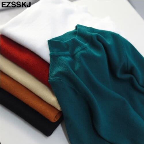 2020 NEW thin basic o-neck spring Autumn Sweater pullovers Women Soft female Knitted Pull girl sweater long sleeve knit top