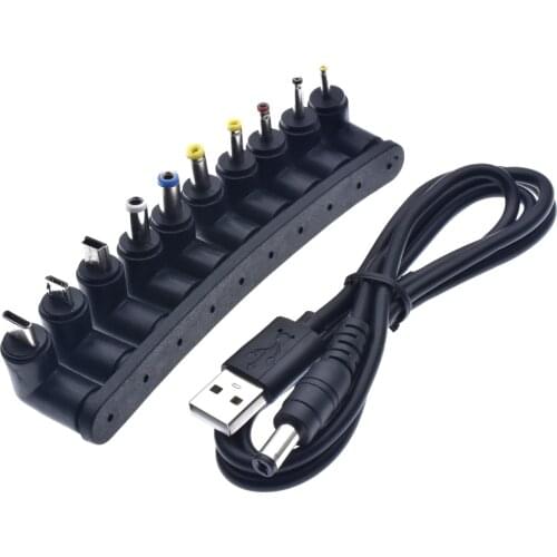 USB to DC Power Cable Universal USB to DC Jack Charging Cable Power Cord Plug Connector Adapter for Router Mini Fan Speaker