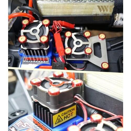 ESC Cooling fan & servo motor radiator for traxxas trx 4 crawler rc car