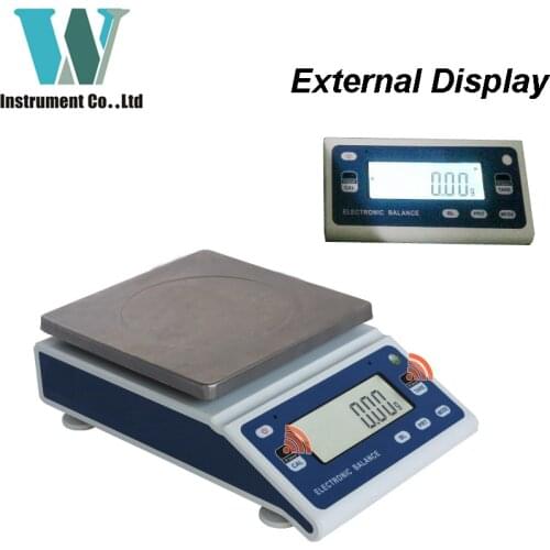 1000g 2000g 3000g 0.01g Weight Scale Count With External Display Precision Balance Weighing RS232 Interface