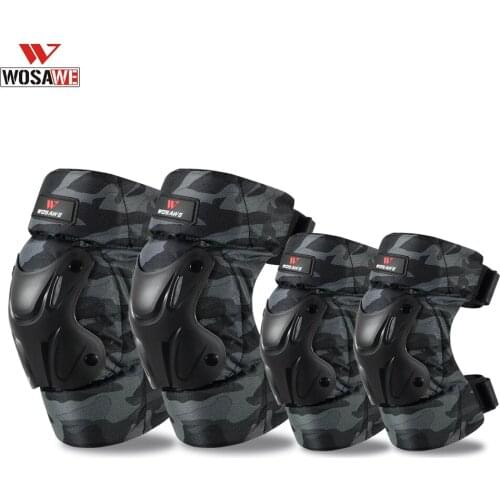 WOSAWE Tactical KneePad Elbow Knee Pads Military Knee Protector Army Airsoft Outdoor Sport Working Hunting Skating Safety Gear