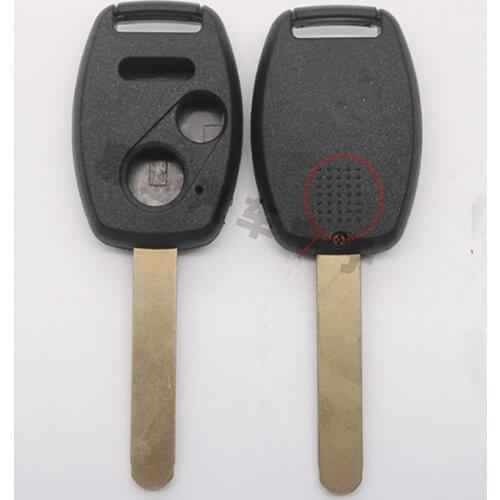 DAKATU With Logo Replacement Remote Key Fob Case Shell 2+1 3 Buttons for Honda Accord Jazz FRV Remote Shell