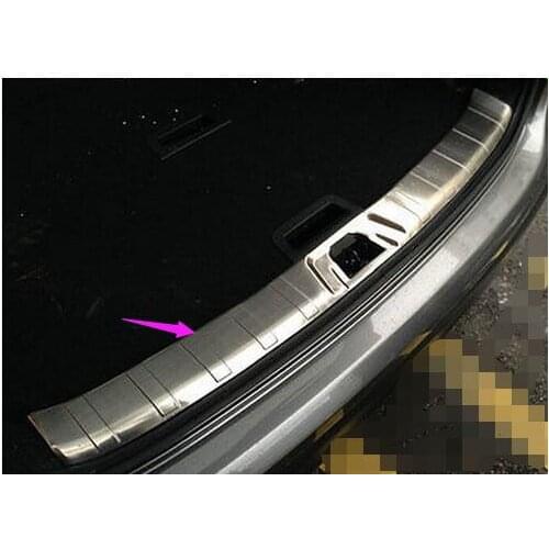 Stainless Inner rear bumper guard plate trim 1pcs for Nissan Qashqai 2014 2015 2016 2017