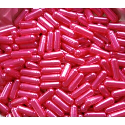 00# 5,000pcs!Pearl Peach Red colored hard gelatin empty capsules(joined or seperated capsules size 00)