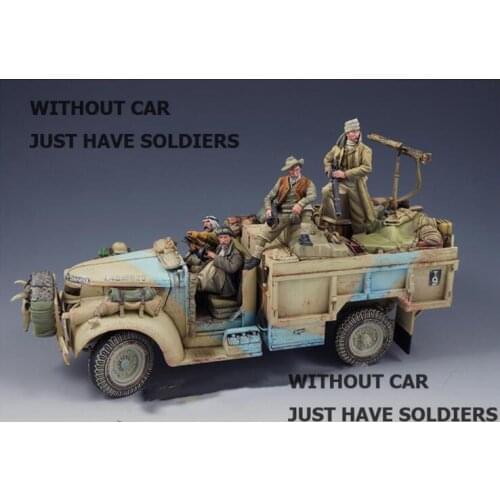 1/35 Scale Unpainted Resin Figure The Long Range Desert Patrol 4 figures GK figure