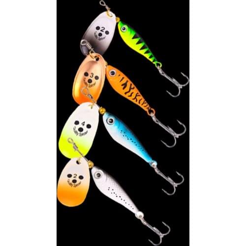 1pcs Rotating Metal Baits 11g 15g 20g Fishing Spinner Bait Spoon Lure Metal Treble Hook Artificial Fish Wobbler Feeder Carp Fis