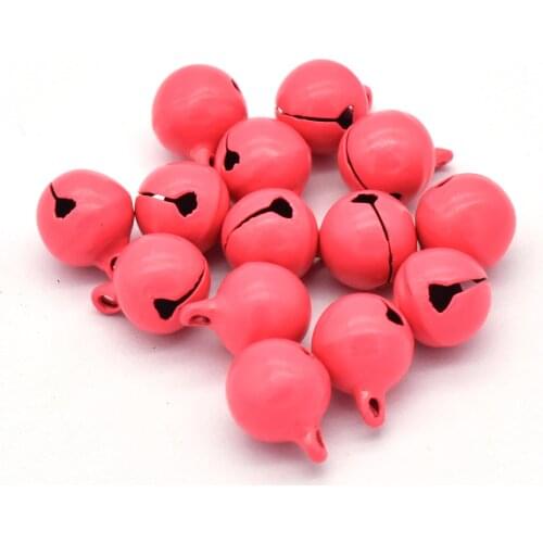 10mm Pink Tiny Jingle Bells Christmas Bells Jewelry Design Pet Collar Bell Charms Holiday Bells Bell Decoration