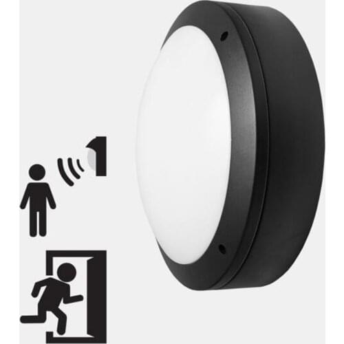 5PCS 30W Diecast LED Bulkhead IP66 100-240V Sensor Outdoor Wall Light High Quality Public Building industrial Emergency Lighting