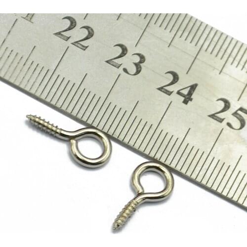 100 Pcs Eyes Screw Eyes Screw Hook Eyebolts, Jewelry Crafting Accessories Jewelry Making Kit