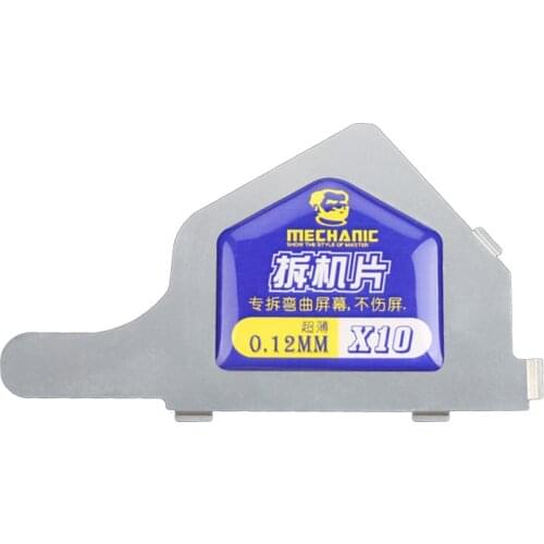 5pcs MECHANIC 3D Stainless Steel Card disassembling LCD screen disassemble sheet Opening tools for Mobile Phone Repair