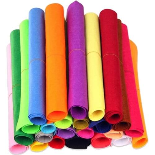 50*40CM large 1Pc Non-woven Felt Fabric Polyester Cloth Felts DIY Kindergarten supplies for Sewing Dolls Crafts accessories 1mm