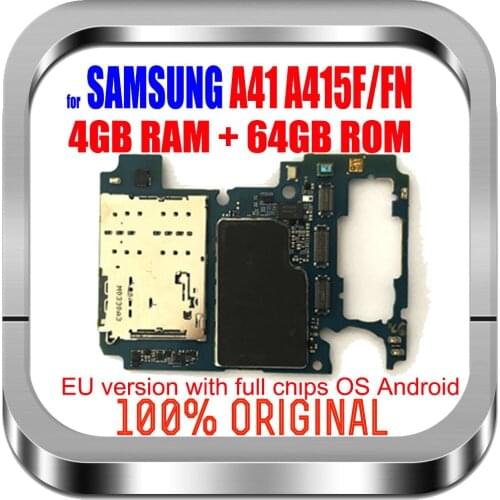 Europe Version for SM-A415F SM-A415FN Mainboard with Full Chips Original Unlocked for Samsung A41 motherboard A415F Motherboard