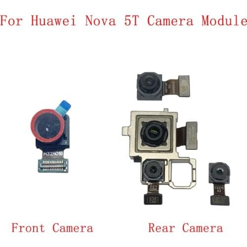 Rear Back Front Camera Flex Cable For Huawei Nova 5T Wide Angle Main Camera Module Repair Replacement Parts