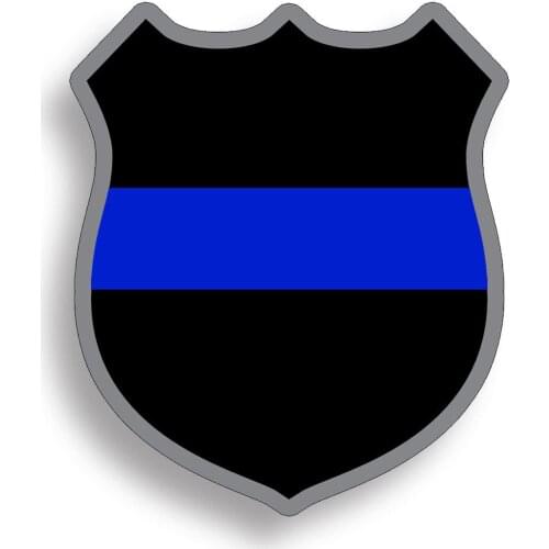 Hot buy police badge creative sticker car truck cup laptop window bumper personality decal 911