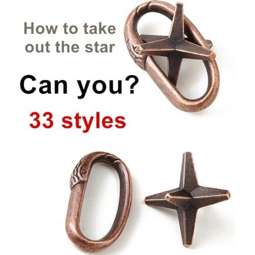 33 styles Brain game toy IQ Test Lock Brain Teaser Alloy Metal Puzzles Games puzzles toy Kids Adults Intelligent Toys Can You