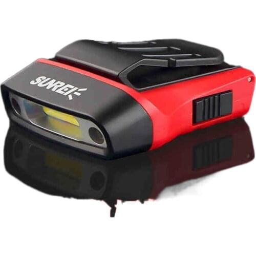 Induction rechargeable headlight clip cap lamp cap head mounted headlight lamp night fishing light fishing hat long life