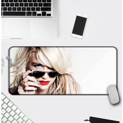 Kesha DIY Design Pattern Game mousepad Computer Gaming Mousepad Anti-slip Natural Rubber with Locking Edge Gaming Mouse Mat