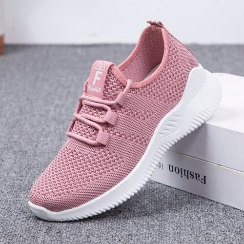 Women Casual Shoes Fashion Breathable Walking Mesh Flat Shoes Woman White Sneakers Women Sports Female Vulcanize Shoes