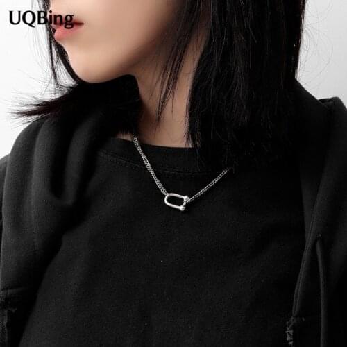 Fashion Vintage Double Layer Link Chain U Shape Choker Necklaces For Women Jewelry