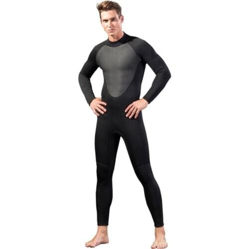 One-piece 3mm Men Full Body Outdoor Warm Deep Diving Swimming Suit Surf Snorkel Scubas Wetsuit Swimwear SCR neoprene