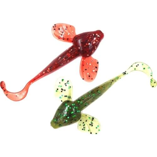 6Pcs/lot Soft Bait 85mm 4.5g Fishing Lure Silicone Baits Isca Artificial Para Pesca Leurre Souple Fishing Tackle Wobblers