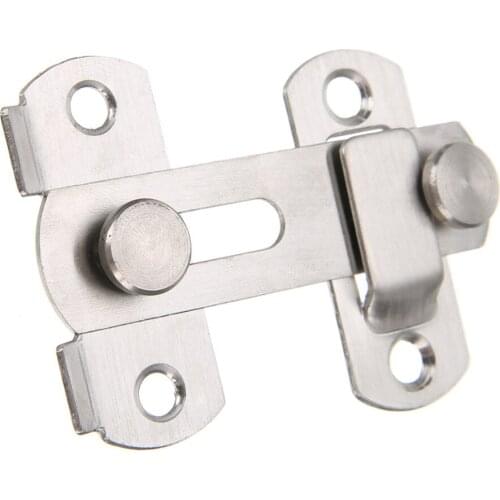 Stainless Steel Mini Slide Lock Latch Door Window Guard Door Bolt Lock With 4 Screws 50*50mm Home Furniture Hareware