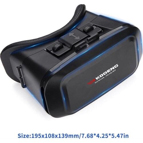 K2 3D Vr Virtual Reality Vr Glasses Genuine Leather Eye Glasses Smart Helmet Stereo Game Cinema Boxs Suitable For Smart Phone