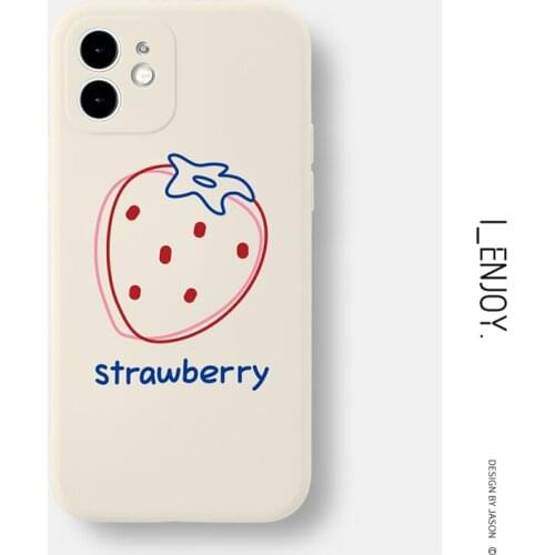 Official Original Soft Silicone Case for Apple iPhone 11 12 Pro MAX SE 2020 XR XS X 6 6s 7 8 Plus Shockproof Cute Phone Cover