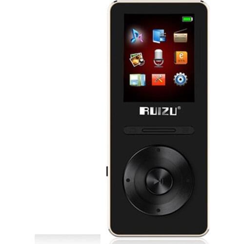 Arrive Ultrathin Original RUIZU X29 8gb MP3 Player With 1.8 Inch Screen Play 30 hours,With FM,E-Book,Clock,Aluminum alloy