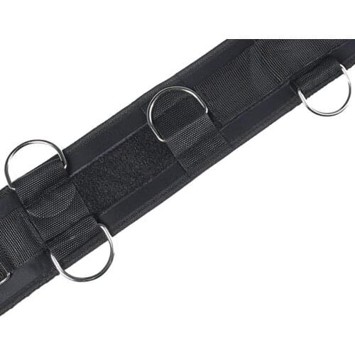 Bounce Trainer Belt Waist Strap Adjustable Runner Resistance Band with Rings Agility Resistance for Cable Machines