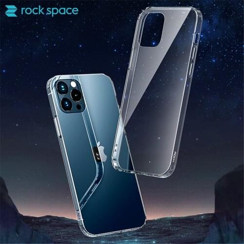 ROCKSPACE Crystal Clear Case for iPhone 12 Mini/12/12 Pro Cover Soft TPU Transparent Protector Case for iPhone 12 Pro Max Capa