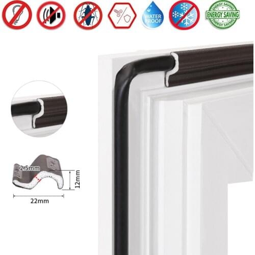 4M-30M Door Window Sealing Strip Soundproof Acoustic Foam Self-adhesive Seal Tape Weather Stripping Strips Weatherstrip Windows