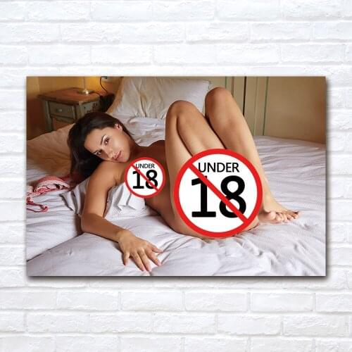 Sexy Beauty on the Bed Wallpaper Wall Art Canvas Painting Adult Model Posters And Prints Picture For Living Room Bedroom Decor