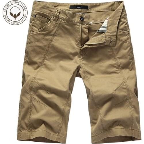 Men Outdoor Cotton Large Size Summer Shorts Breathable Wear-resistant Multi-pocket Casual Shorts Climbing Hiking Camping Shorts