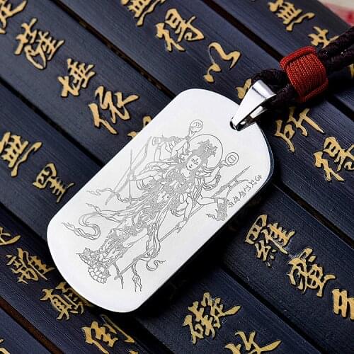 Taoist jewelry, Beidou Xingjun ward off evil diseases, titanium steel pendant, Kaiguang, Yin Yang five elements amulet, good luc