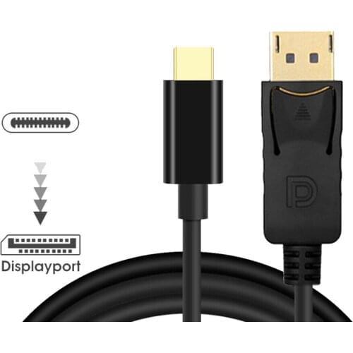 Usb C to Dp Cable Usb3.1 Type C to Displayport Dp 4K Uhd for Apple for Macbook Mini Displayport Cable Male-female Noenname_null