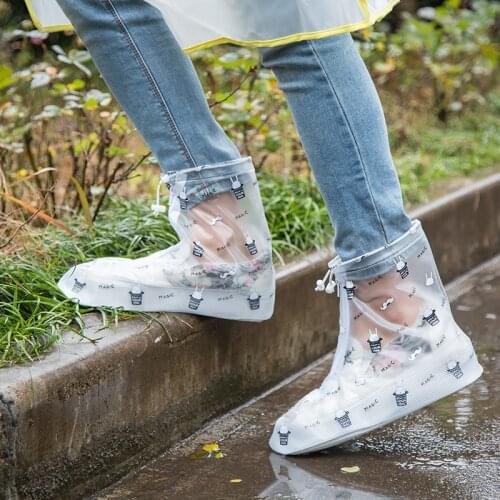 Waterproof Shoe Cover Silicone Material Unisex Shoes Protectors Rain Boots for Indoor Outdoor Rainy Days Dust-proof