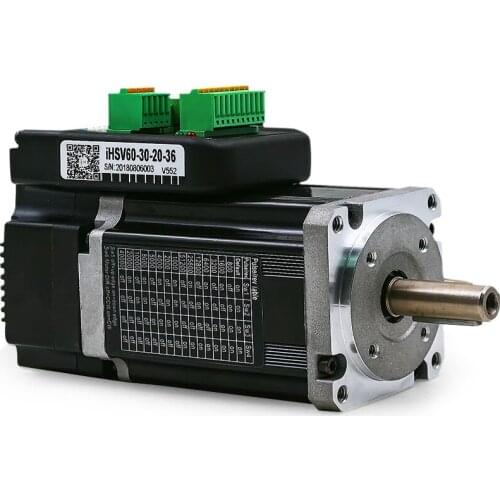 JMC iHSV60-30-20-36 V552 V604 version 200W 0.65Nm 3000rpm Integrated Servo Motor Drive 36VDC Automated Special 1000 line encoder