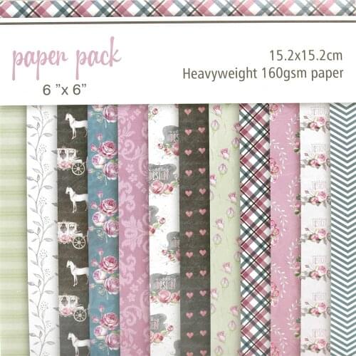 YPP CRAFT 12 Sheets Wedding Design Scrapbooking Pads Paper Origami Art Background Paper Card Making DIY Scrapbook Paper Craft
