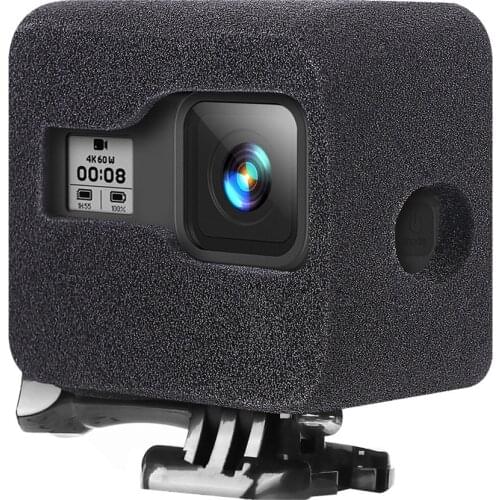 Sponge Camera Case For Go Pro Hero 8 Protector Cover Windshield Wind Reduce Protective Housing Shell For GoPro Accessories 20Jan
