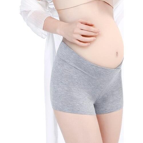 Womens Soft and Seamless Pregnancy Boyshorts Maternity Panties