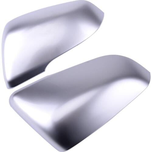 1 Pair New Car Front Wing Mirror Cover Cap Silver ABS Fit for BMW X1 E84 F20 F21 F22 F30 F32 F33 F36