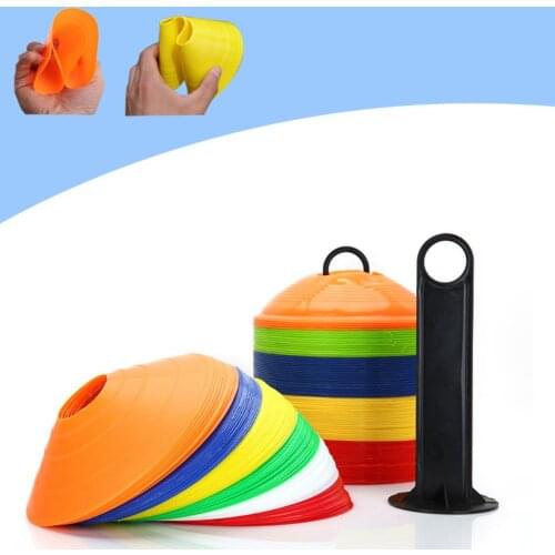 20Pcs/Set 19cm Football Field Barrier Markers Discs Sign Soccer Training Cones school company group activities Sport Equipment