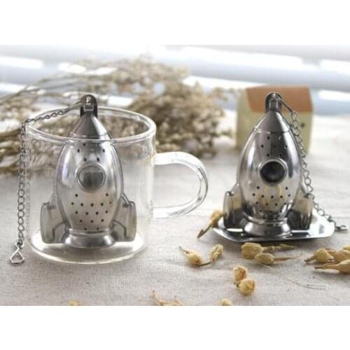 300pcs Brand New Design Tea Filter Stainless Steel #304 Loose Tea Infuser with Saucer