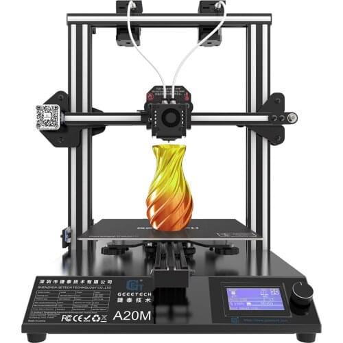 Geeetech NEW A20M 2 In 1 Mix-color Fast Assembly 3d Printer Efficient Filament Detector Break-resuming Capability FDM