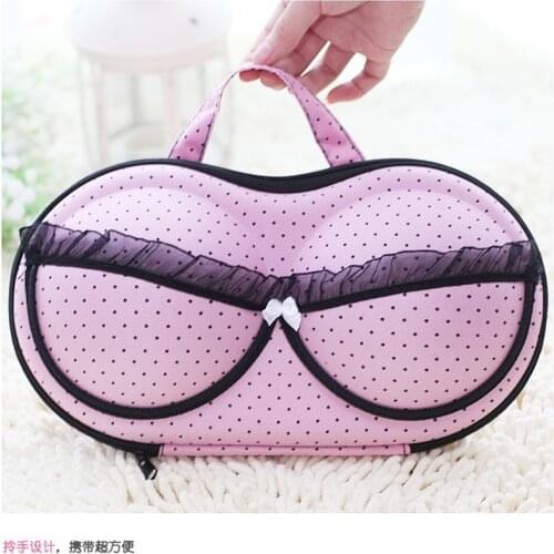 4 Colors Underwear Storage Bag Box Protect Bra Organizer Container Underwear Case Travel Portable Women Bra Storage Case