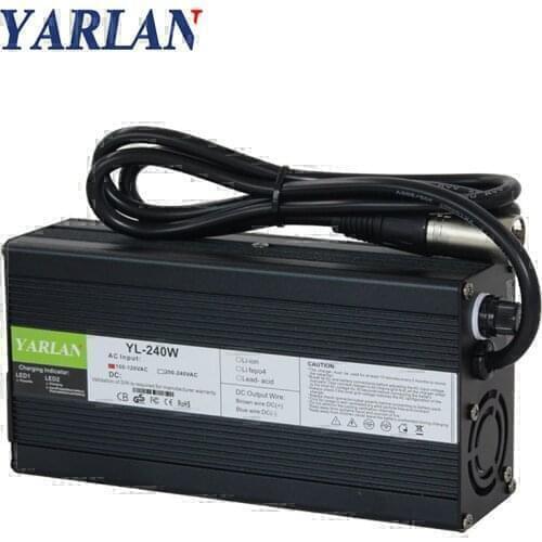 42V 5A Aluminum shellLithium Battery Charger For 36V 10S Li-Ion Lipo Battery Pack Ebike E-bike Auto-Stop Smart Tools