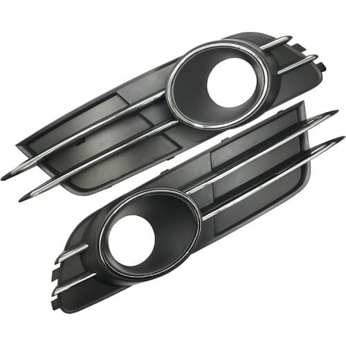 4GD807681B 4GD807682B for Audi A6 C7 2012-2015 Grid of Fog Lamp Shade Under Front Bumper Lamp of Automobile Fog Lamp Frame